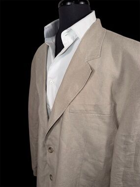 NWT VINCE BIG & TALL HEMP UNSTRUCTURED SLOUCH BLAZER SZ XXL 50